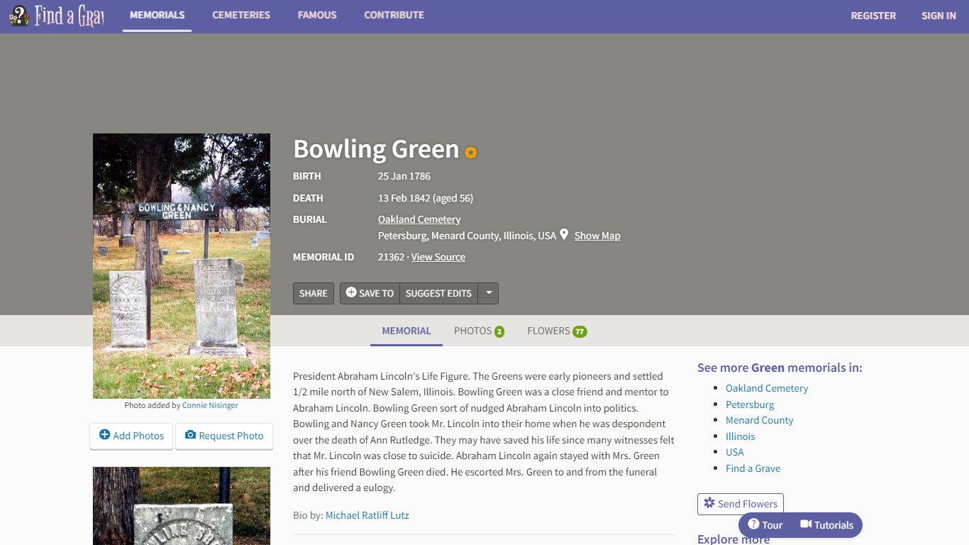 Bowling Green (1786-1842) - Find a Grave Memorial